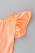 neon-coral-s-s-flutter-sleeve-leotard Mila &  Rose - Sophia's Style--4T--5